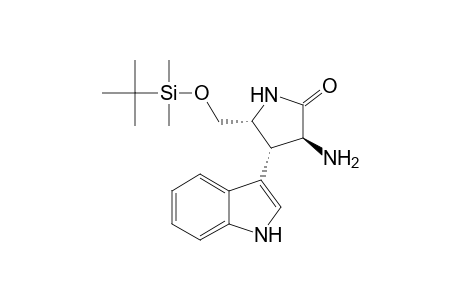 (3S,4S,5R)-[3-Amino-5-(tert-butyldimethylsiloxymethyl)-4-(1H-indol-3-yl)pyrrolidin-2-one