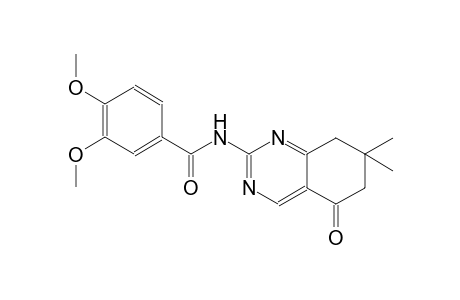 N-(7,7-dimethyl-5-oxo-5,6,7,8-tetrahydro-2-quinazolinyl)-3,4-dimethoxybenzamide
