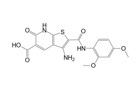 3-amino-2-[(2,4-dimethoxyanilino)carbonyl]-6-oxo-6,7-dihydrothieno[2,3-b]pyridine-5-carboxylic acid