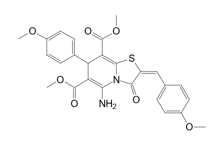 5-Amino-7-(4-methoxyphenyl)-2-(4-methoxybenzylidene)-6,8-dimethoxycarbonyl-3-oxo-2,3-dihydro-7H-thiazolo[3,2-a]pyridine