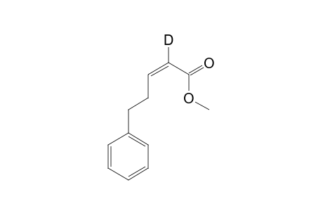 Methyl 2-deuterio-5-phenyl-2(Z)-pentenoate