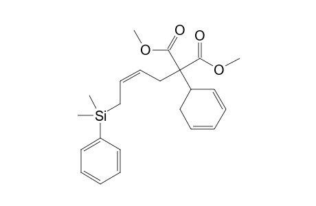 Dimethyl (2,4-cyclohexadienyl)((Z)-4-dimethylphenylsilyl-2-butenyl)malonate