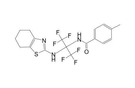 benzamide, 4-methyl-N-[2,2,2-trifluoro-1-[(4,5,6,7-tetrahydro-2-benzothiazolyl)amino]-1-(trifluoromethyl)ethyl]-