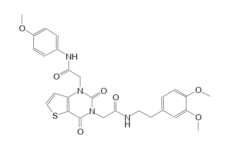 3-[5-(3,4-dimethoxyphenyl)-2-oxopentyl]-1-[3-(4-methoxyphenyl)-2-oxopropyl]-1H,2H,3H,4H-thieno[3,2-d]pyrimidine-2,4-dione