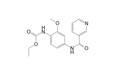 Carbamic acid, [2-methoxy-4-[(3-pyridinylcarbonyl)amino]phenyl]-, ethyl ester