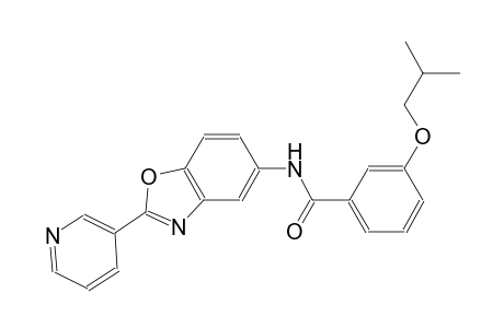 3-isobutoxy-N-[2-(3-pyridinyl)-1,3-benzoxazol-5-yl]benzamide