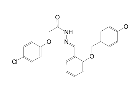 2-(4-chlorophenoxy)-N'-((E)-{2-[(4-methoxybenzyl)oxy]phenyl}methylidene)acetohydrazide