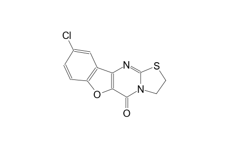 5H-benzofuro[3,2-d]thiazolo[3,2-a]pyrimidin-5-one, 9-chloro-2,3-dihydro-