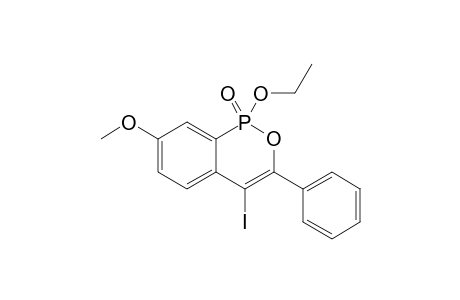 1-ETHOXY-7-METHOXY-3-PHENYL-4-IODOBENZO-[C]-[1,2]-OXAPHOSPHININE-1-OXIDE