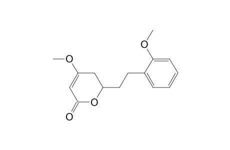 4-Methoxy-5,6-dihydro-6-(2-(methoxyphenyl)ethyl)-2H-pyran-2-one