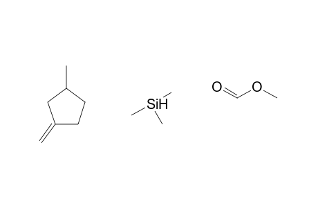 CYCLOPENTANECARBOXYLIC ACID, 2-METHYL-4-(TRIMETHYLSILYL)METHYLENE-, METHYL ESTER, trans,syn-