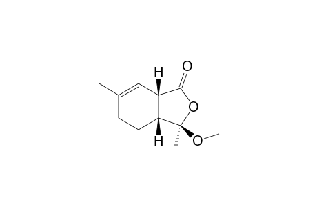 3,6-Dimethyl-3-(endo)-methoxy-3a,4,5,7a-tetrahydro-1(3H)-isobenzofuranone