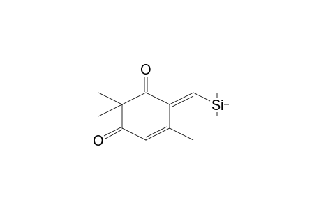 2,2,5-Trimethyl-6-trimethylsilylmethylenecyclohex-4-ene-1,3-dione