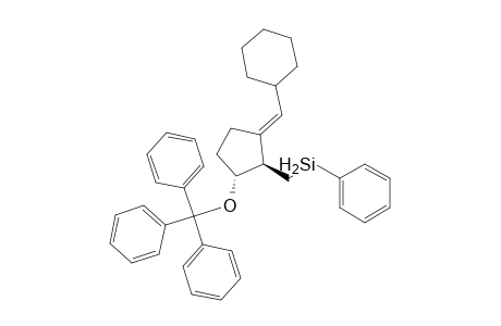 (3E,1R*,2R*)-3-(Cyclohexylmethylene)-2-[(phenylsilyl)methyl]-1-[(triphenylmethyl)oxy]cyclopentane