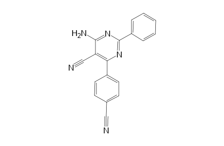 4-Amino-6-(4-cyanophenyl)-2-phenylpyrimidine-5-carbonitrile