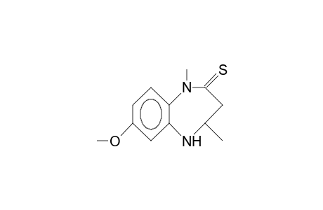 1,4-Dimethyl-7-methoxy-1,3,4,5-tetrahydro-2H-1,5-benzodiazepine-2-thione