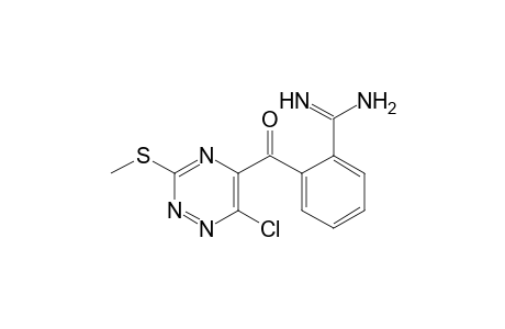 3-(methylthio)-5-(benzamidinocarbonyl)-6-chloro-1,2,4-triazine