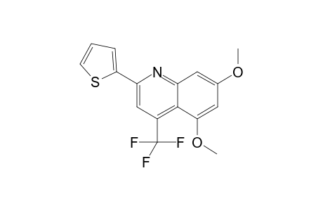 5,7-Dimethoxy-2-(2-thienyl)-4-(trifluoromethyl)quinoline