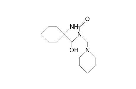 4-Hydroxy-3-piperidinomethyl-1,3-diaza-spiro(4.5)decan-2-one