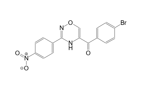 (4-bromophenyl)[3-(4-nitrophenyl)-4H-1,2,4-oxadiazin-5-yl]methanone