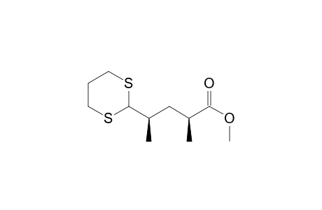 1,3-Dithiane-2-butanoic acid, .alpha.,.gamma.-dimethyl-, methyl ester, (R*,S*)-