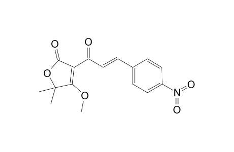 4-Methoxy-5,5-dimethyl-3-[(E)-(p-nitro)cinnamoyl] furan[5H]-2-one