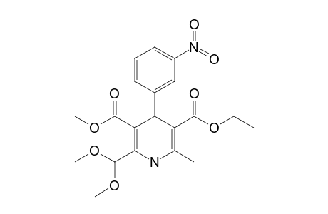 ETHYL-2-DIMETHOXYMETHYL-3-METHOXYCARBONYL-6-METHYL-4-(3-NITROPHENYL)-1,4-DIHYDROPYRIDINE-5-CARBOXYLATE