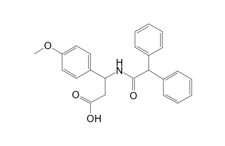 3-(2,2-diphenylethanoylamino)-3-(4-methoxyphenyl)propanoic acid