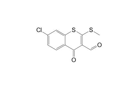 7-Chloro-2-methylthio-4-oxo-4H-1-benzothiin-3-carbaldehyde