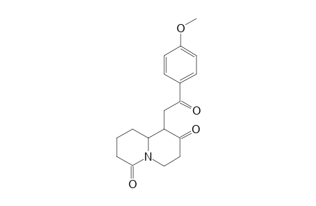 1-Aza-5-(2-oxo-2-[4-methoxyphenyl]ethyl)bicyclo[4.4.0]decan-4,10-dione