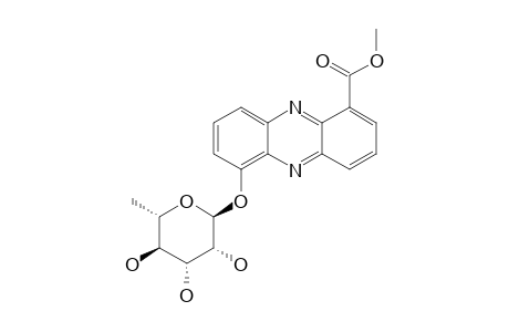 SOLPHENAZINE_E;1-CARBOMETHOXY-6-ALPHA-L-RHAMNOPYRANOSYLOXYPHENAZINE