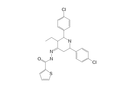 3-ETHYL-2,6-BIS-(PARA-CHLOROPHENYL)-PIPERIDIN-4-ONE-2-THIENOYL-HYDRAZONE