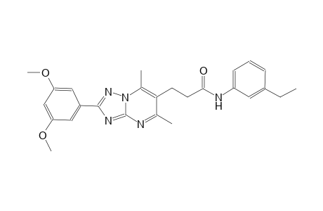 [1,2,4]triazolo[1,5-a]pyrimidine-6-propanamide, 2-(3,5-dimethoxyphenyl)-N-(3-ethylphenyl)-5,7-dimethyl-