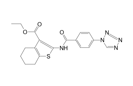 2-[[4-(tetrazol-1-yl)benzoyl]amino]-4,5,6,7-tetrahydrobenzothiophene-3-carboxylic acid ethyl ester