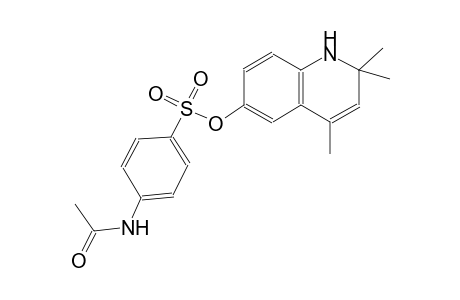 benzenesulfonic acid, 4-(acetylamino)-, 1,2-dihydro-2,2,4-trimethyl-6-quinolinyl ester