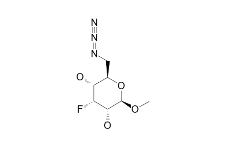 Methyl-6-azido-3,6-dideoxy-3-fluoro.beta.-D-allopyranosid