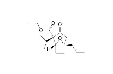 (1R*,2S*,5S*)-2-(Ethoxycarbonyl)-2-isopropyl-5-propyl-8-oxabicyclo[3.2.1]oct-3-one