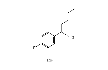 alpha-BUTYL-p-FLUOROBENZYLAMINE, HYDROCHLORIDE