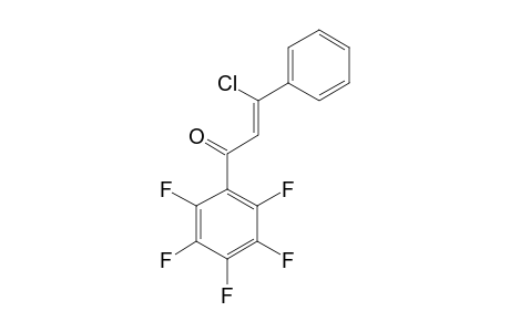 (Z)-3-CHLORO-1-OXO-1-PENTAFLUOROPHENYL-3-PHENYLPROPENE