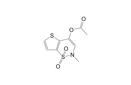 Acetic acid, 2-methyl-2H-thieno[2,3-e][1,2]thiazin-4-yl ester, S,S-dioxide