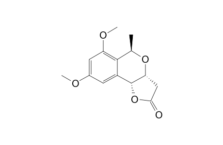 (3aR,5R,9bR)-6,8-dimethoxy-5-methyl-3,3a,5,9b-tetrahydrofuro[3,2-c]isochromen-2-one
