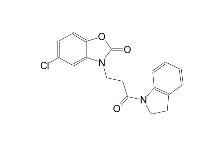 5-chloro-3-[3-(2,3-dihydro-1H-indol-1-yl)-3-oxopropyl]-1,3-benzoxazol-2(3H)-one
