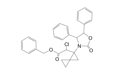 Benzyl 2-chloro-2-[1'-(2"-oxo-4",5"-diphenyl-3"-oxazolidinyl)spiropentyl]acetate