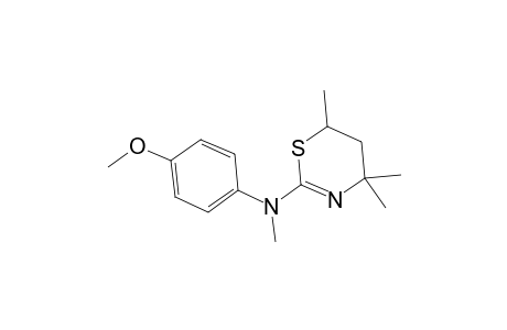 N-(4-Methoxyphenyl)-N,4,4,6-tetramethyl-5,6-dihydro-4H-1,3-thiazin-2-amine