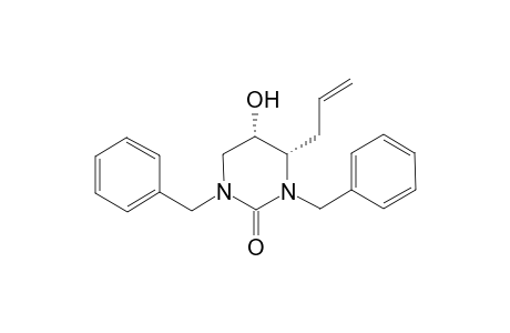 (4S,5S)-4-Allyl-1,3-dibenzyl-5-hydroxy-tetrahydro-pyrimidin-2-one