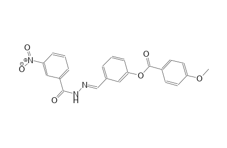 3-{(E)-[2-(3-nitrobenzoyl)hydrazono]methyl}phenyl 4-methoxybenzoate