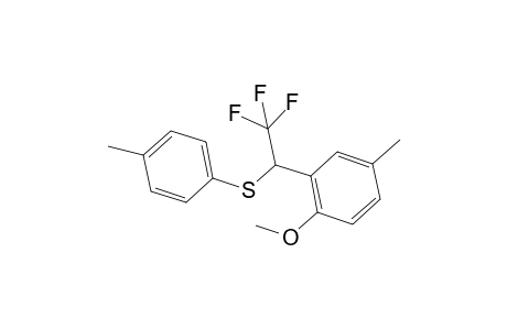 p-tolyl(2,2,2-trifluoro-1-(2-methoxy-5-methylphenyl)ethyl)sulfane