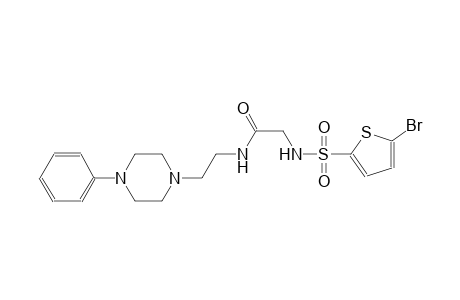 2-{[(5-bromo-2-thienyl)sulfonyl]amino}-N-[2-(4-phenyl-1-piperazinyl)ethyl]acetamide
