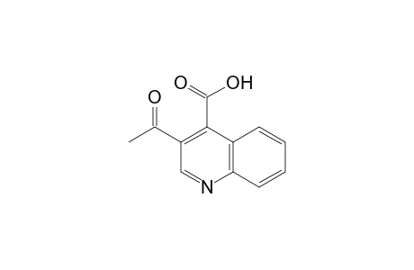 4-Quinolinecarboxylic acid, 3-acetyl-