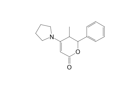 5,6-Dihydro-6-phenyl-5-methyl-4-(pyrrolidin-1-yl)pyran-2-one